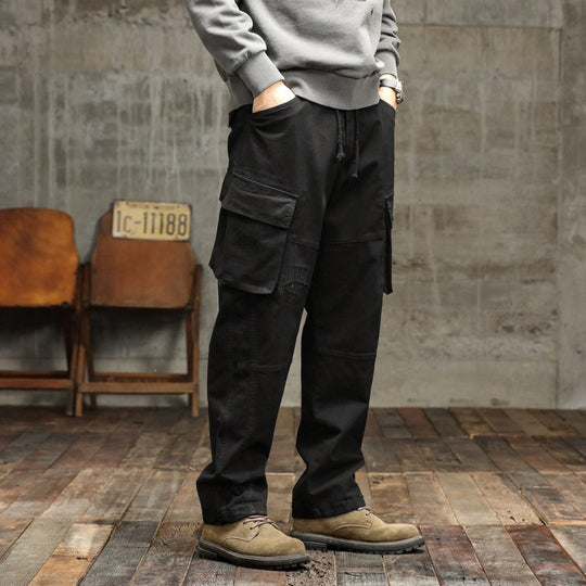 Herren Cargo-Joggerhose mit Utility-Taschen und elastischen Bündchen Shop Nory