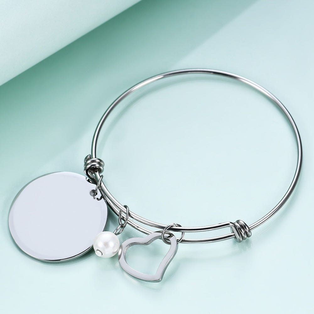 Damen Armreif mit personalisierbarem Anhänger und elegantem Design Shop Nory