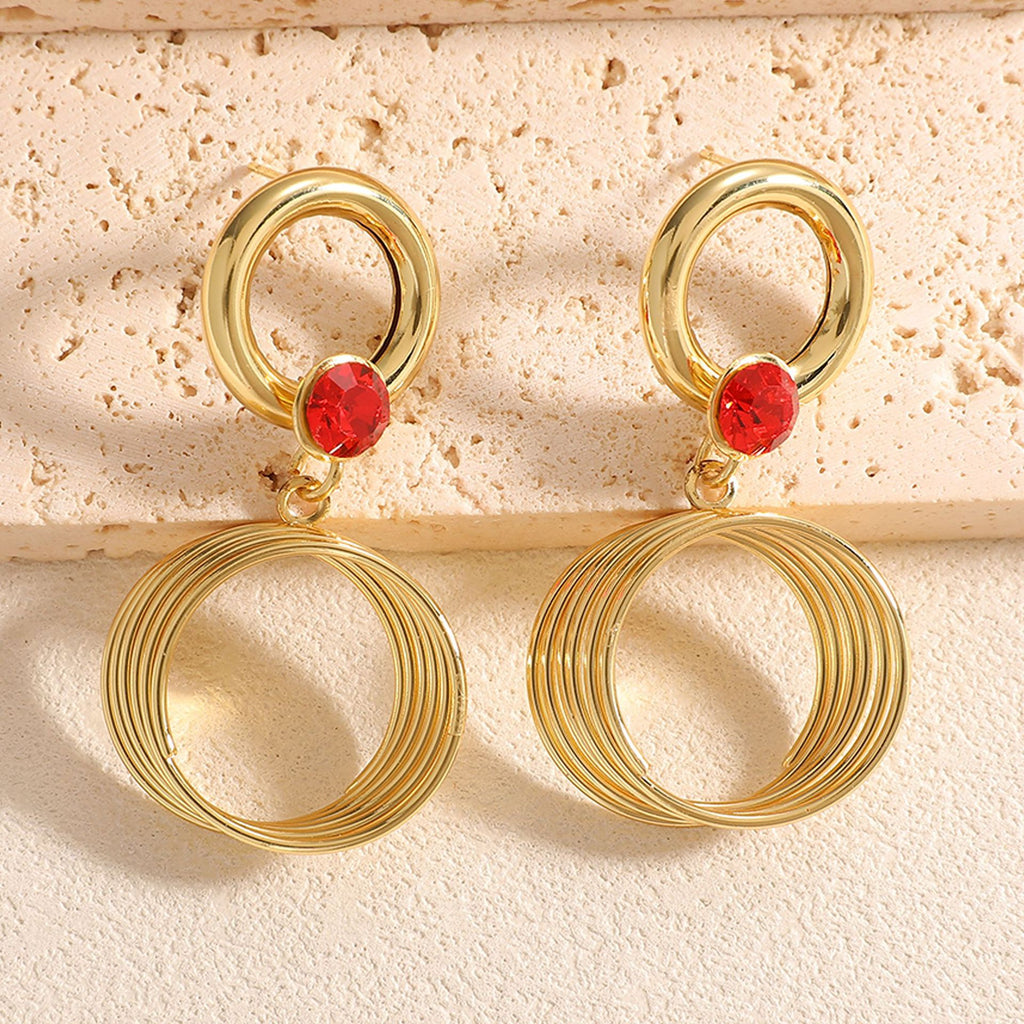 Damen Ohrringe mit elegantem spiralförmigem Design Shop Nory