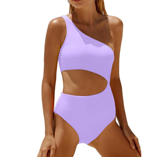 Damen Einseitiger Cut-Out Badeanzug mit attraktivem Design