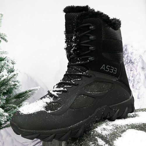 Herren Wasserdichte Winterstiefel mit isolierender Fütterung und rutschfester Sohle