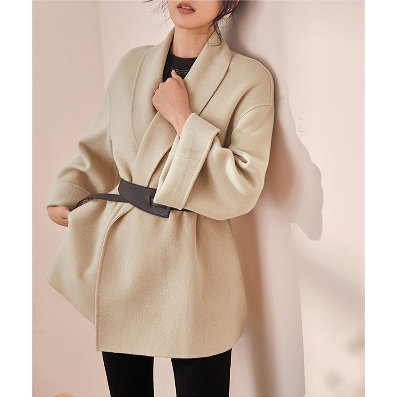 Damen Elegante und lockere Wickeljacke Shop Nory