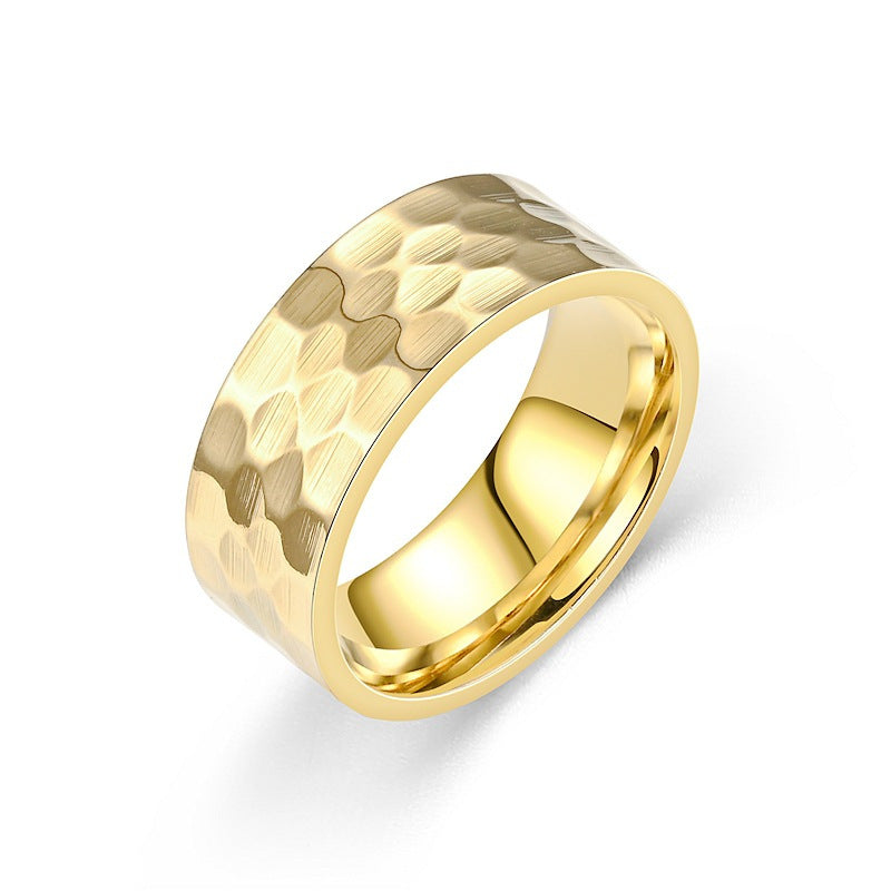 Herren Ring mit kunstvoller gehämmerter Oberfläche Shop Nory