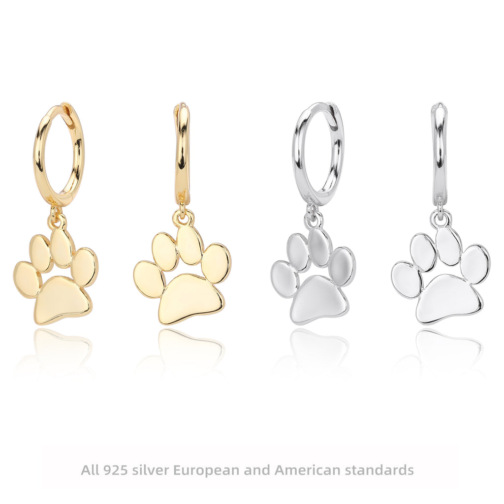 Damen Ohrhänger im stilvollen Pfoten-Design aus hochwertigem 925 Sterling Silber Shop Nory