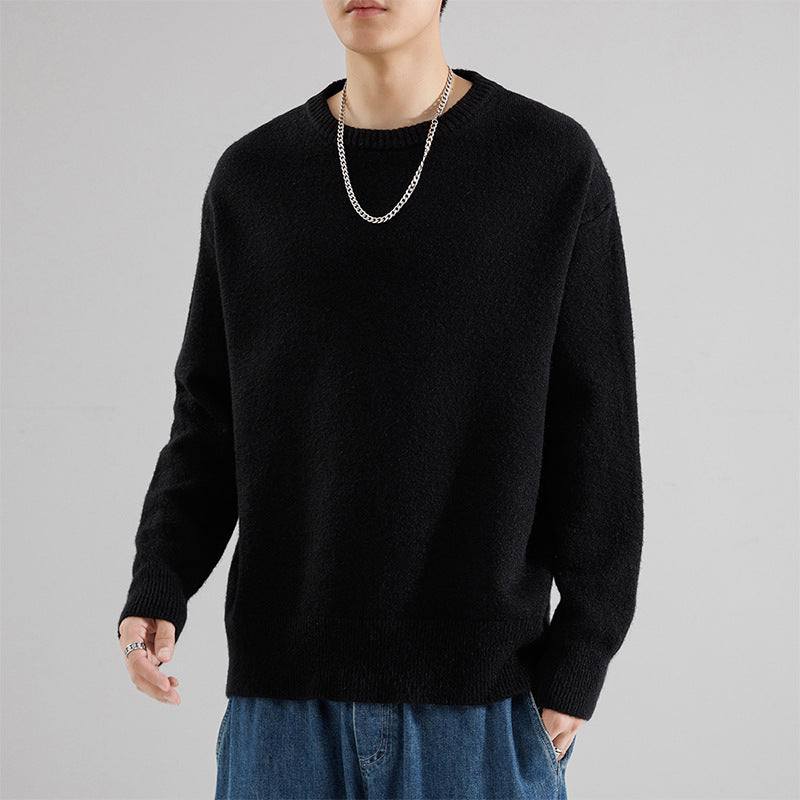Herren Oversize Rundhalspullover aus weichem Feinstrick Shop Nory