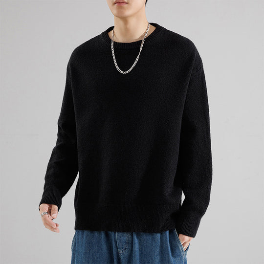 Herren Oversize Rundhalspullover aus weichem Feinstrick Shop Nory