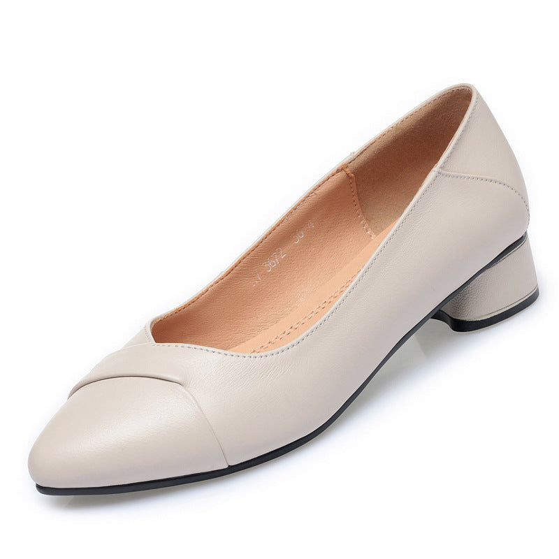 Damen Elegante Pumps mit geschmackvollem Rüschendetail und komfortablem Blockabsatz