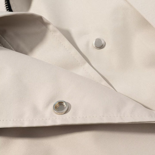 Damen Kurztrench mit Cape-Schulter, hohem Stehkragen und Bindegürtel Shop Nory