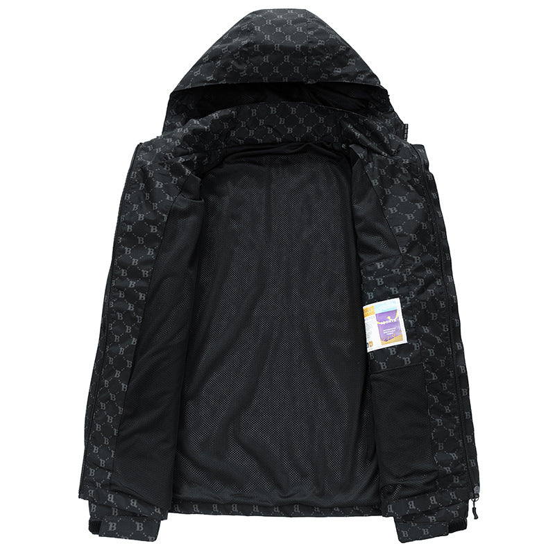 Damen Modische Wasserdichte Funktionsjacke mit Kapuze Shop Nory