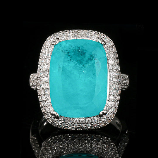 Kissen Schnitt Halo Anhänger Halskette mit Mikro Pave Sterling Einstellung