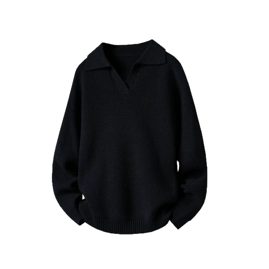 Damen Oversized Pullover mit Kragen Shop Nory