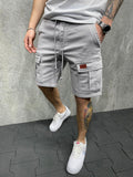 Herren Cargo-Shorts mit praktischen Seitentaschen und verstellbarem Gummizug Shopnory