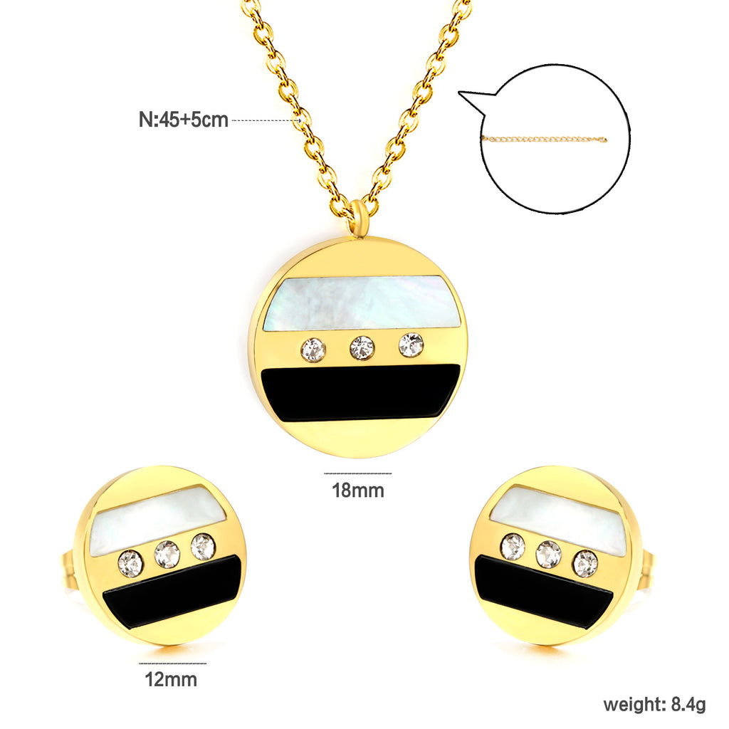 Damen Schmuckset mit Herz-Anhänger und passenden Ohrsteckern Shop Nory