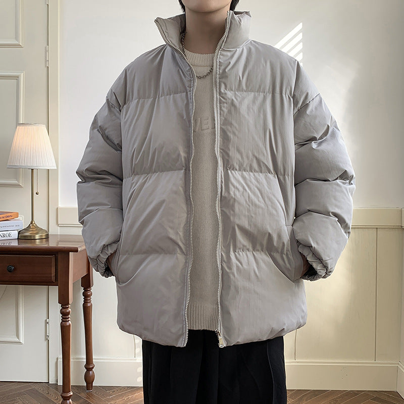 Unisex Oversize Steppjacke mit hohem Stehkragen und Thermofutter Shop Nory