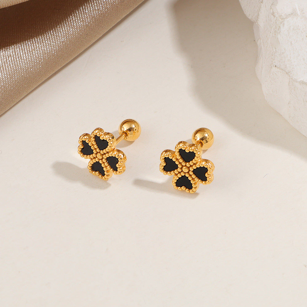 Damen zeitgenössische blumeninspirierte Ohrstecker Shop Nory