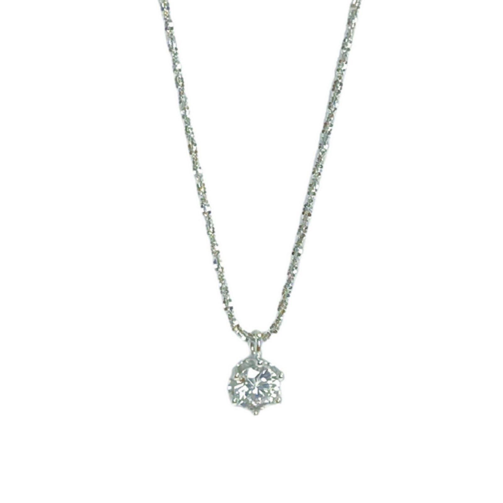 Damen Halskette mit funkelndem Kristallanhänger und feiner Gliederkette Shop Nory