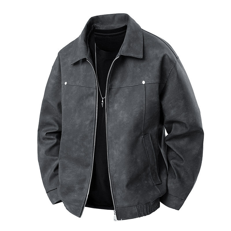 Herren Modische Wildlederjacke Shop Nory