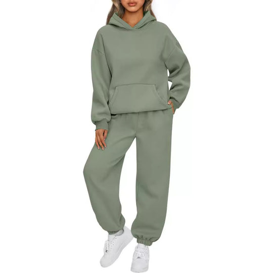 Damen nan kuscheliges oversized Hoodie und Jogginghose Lounge Set aus Baumwollmischung Shop Nory