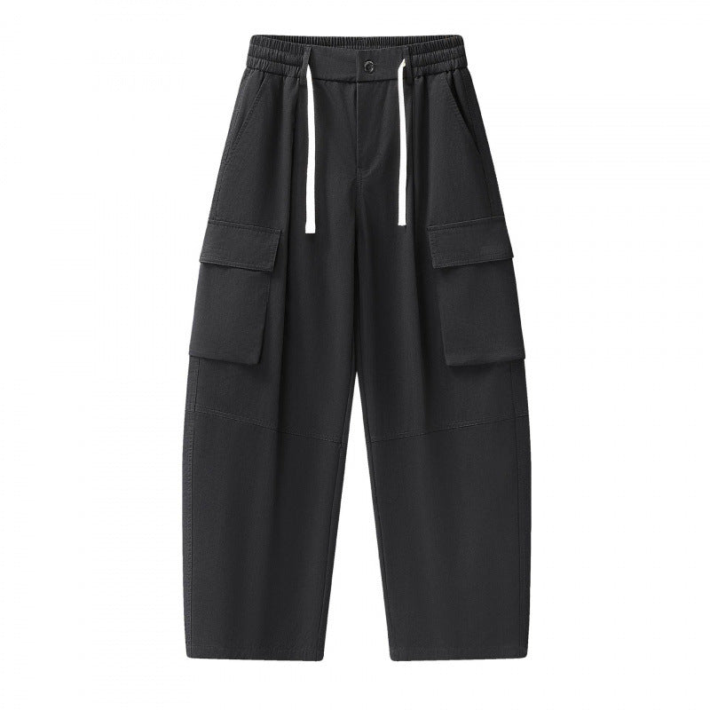 Unisex Baggy‑Cargo‑Hose mit elastischem Bund, Tunnelzug und großen Pattentaschen Shop Nory