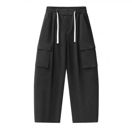 Unisex Baggy‑Cargo‑Hose mit elastischem Bund, Tunnelzug und großen Pattentaschen Shop Nory