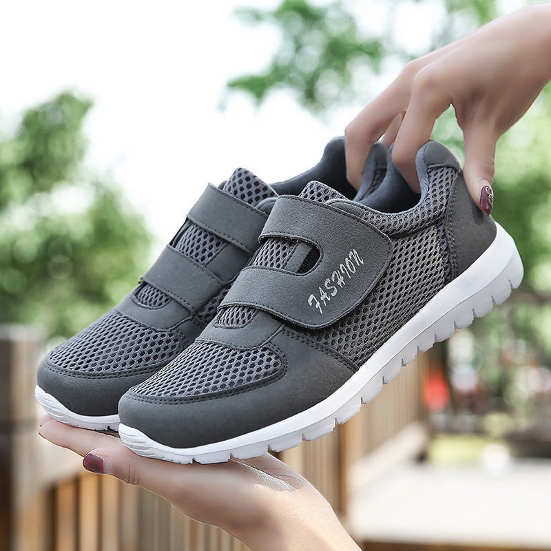 Damen Atmungsaktive und flexible Sneakers mit praktischem Klettverschluss