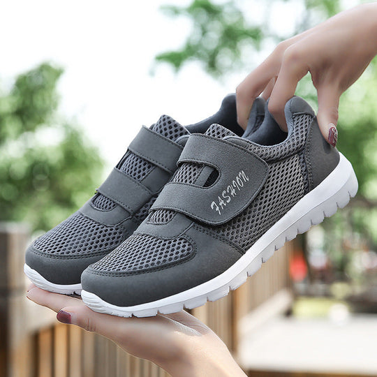Damen Atmungsaktive und flexible Sneakers mit praktischem Klettverschluss