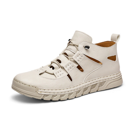 Herren Orthopädische Ledersandalen mit verstellbarem Riemensystem Shopnory