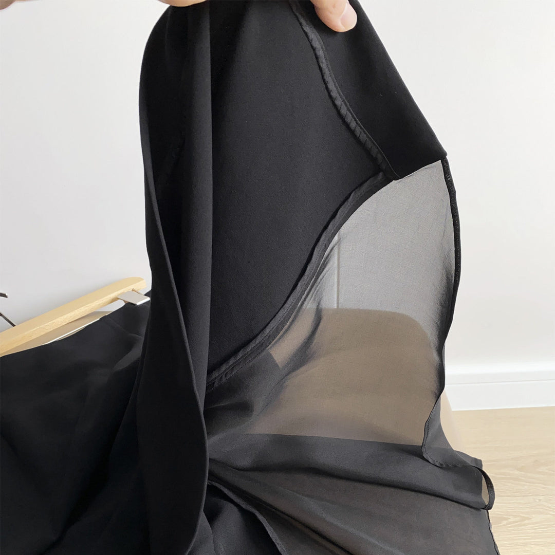 Damen Eleganter Maxirock aus hochwertigem fließendem Material Shop Nory