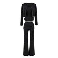 Schwarz, 3‑teiliges Set