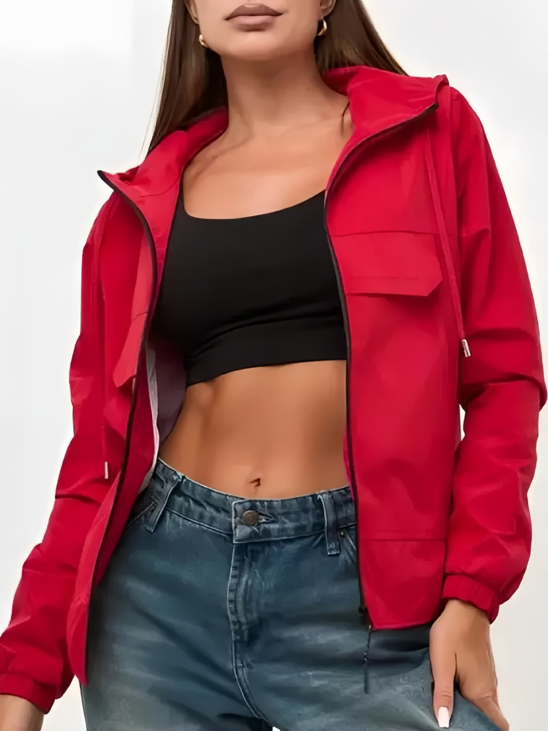 Damen Leichte und Atmungsaktive Übergangsjacke