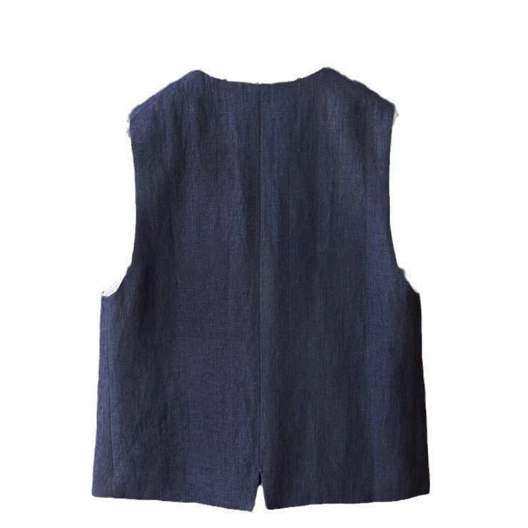 Damen Modische Leinenweste Shop Nory