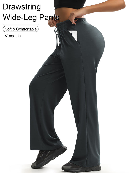 Damen Weit geschnittene Lounge-Jogginghose aus Soft-Jersey mit Kordelzug und Seitentaschen Shopy Nory