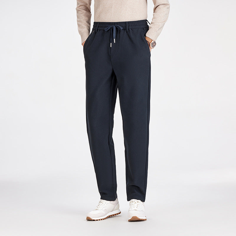 Herren Legere Jogginghose mit geradem Schnitt, elastischem Bund und umgeschlagenem Saum Shop Nory