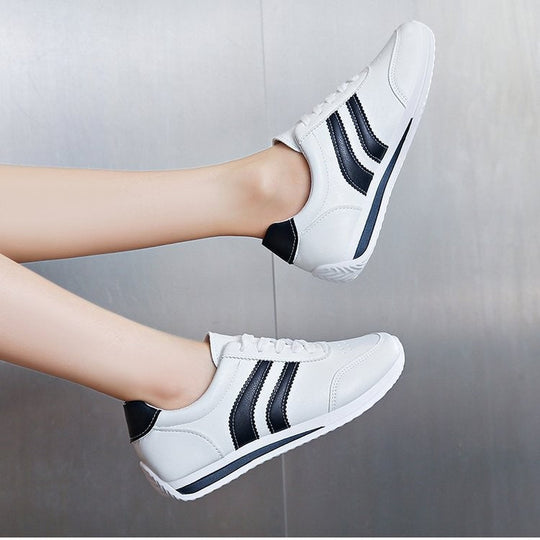 Damen klassische Sneakers mit modischen Streifen