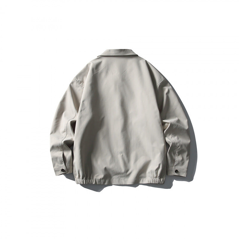 Herren Leichte Boxy-Zipjacke mit Hemdkragen und schrägen Eingrifftaschen Shop Nory