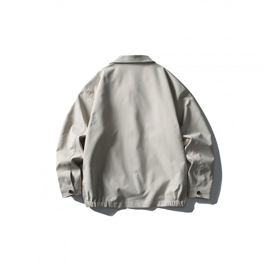 Herren Leichte Boxy-Zipjacke mit Hemdkragen und schrägen Eingrifftaschen Shop Nory