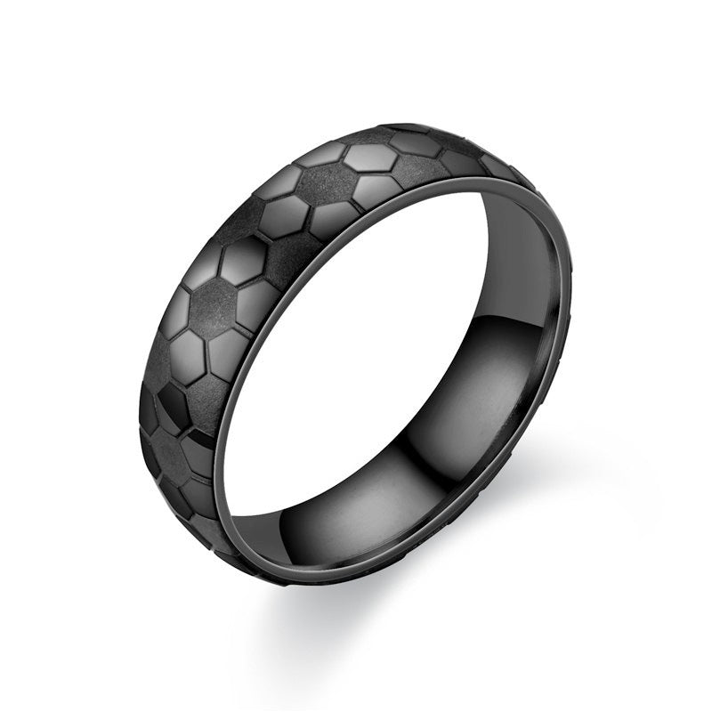 Herren Ring mit kunstvollem Bienenwabenmuster Shop Nory