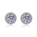 Damen Ohrstecker mit glanzvollen Zirkonia und eleganter Fassung Shop Nory