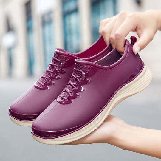 Herren Wasserdichter Slip‑On Gummisneaker mit stoßdämpfender Laufsohle und dezenter Schnüroptik Shop Nory