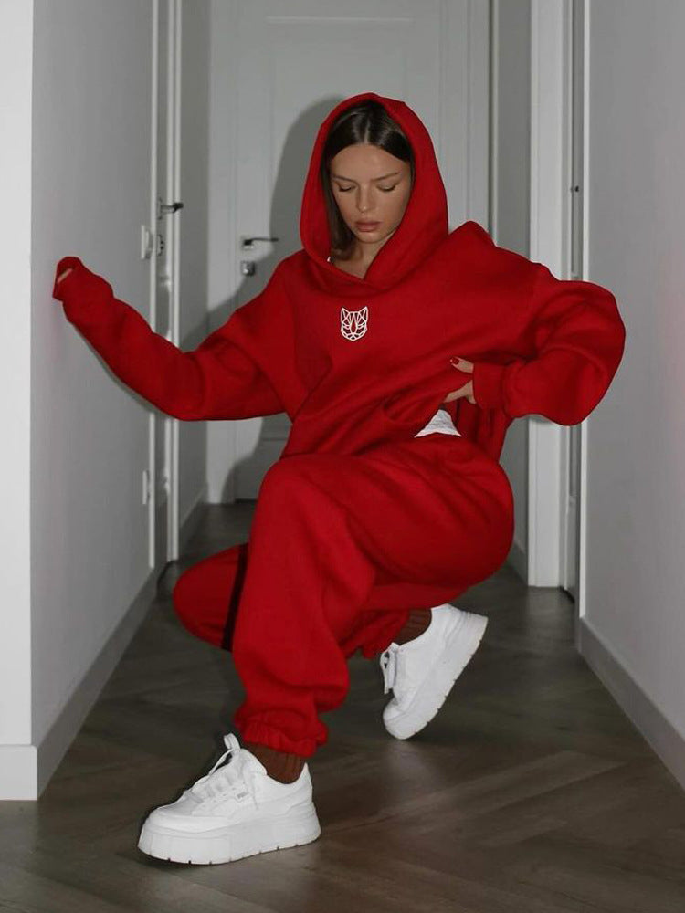 Damen Oversized Hoodie mit lässigen Hosen