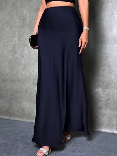 Damen Maxirock mit fließendem Schnitt und elegantem Fall