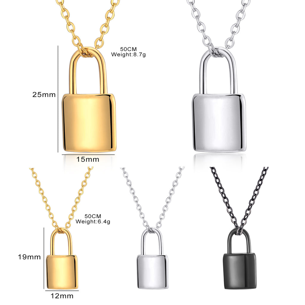 Damen Kette mit Vorhängeschloss-Anhänger Shop Nory