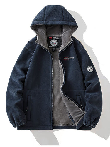 Damen Fleece-Kapuzenjacke mit wärmender Microfleece-Innenseite, durchgehendem Reißverschluss und Utility-Taschen Shop Nory