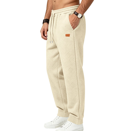 Herren Texturierte Jogginghose mit elastischem Bund und Kordelzug Shop Nory