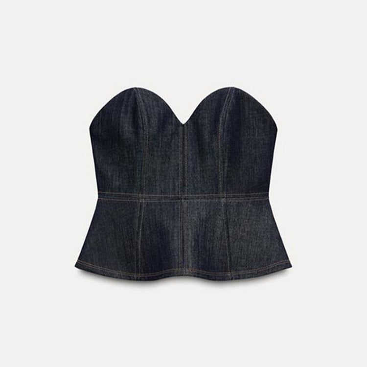 Damen Jeansblazer im modernen Look mit tailliertem Schnitt und praktischen Taschen