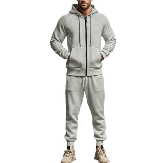 Herren Komplettes Sweatset mit Reißverschluss-Hoodie und tapered Jogginghose Shop Nory