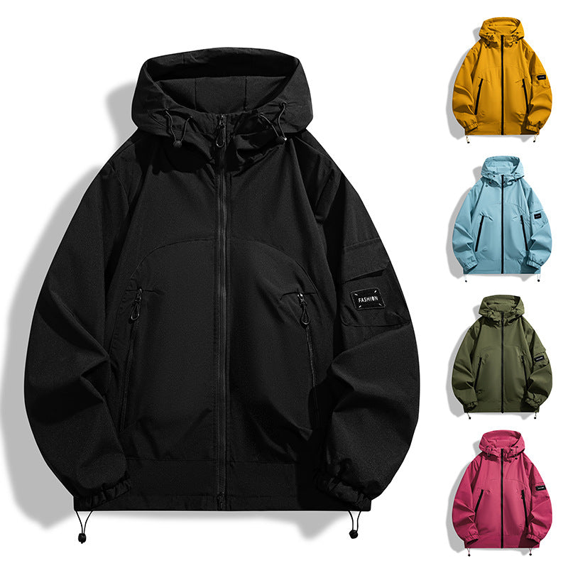 Herren Moderner Allwetter-Hoodie mit Wind- und Wasserabweisender Membran Shop Nory