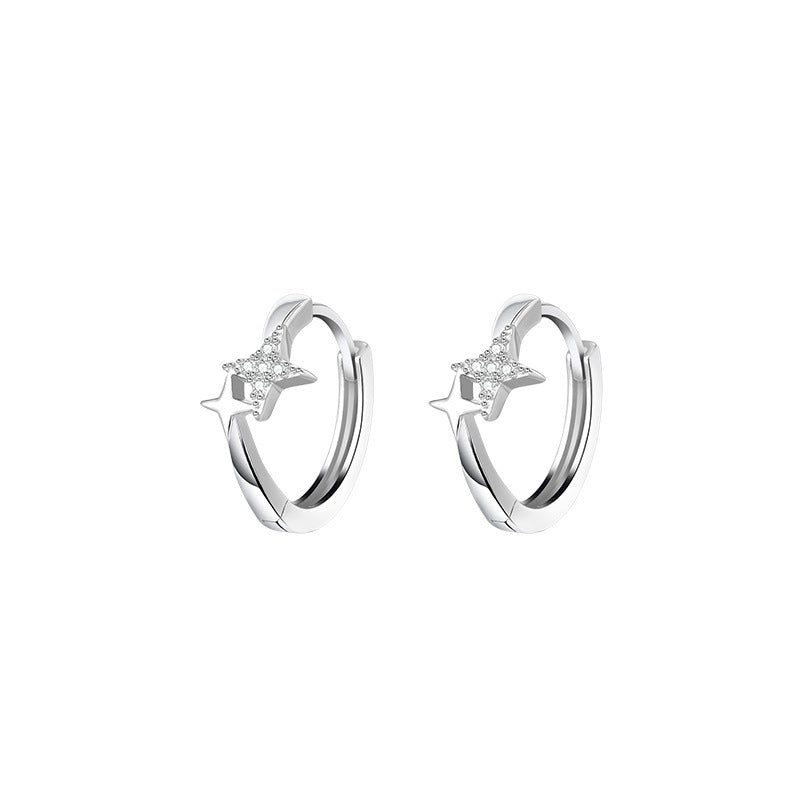 Damen-Ohrstecker mit filigranem Vogel-Design und funkelnden Zirkonia Shop Nory