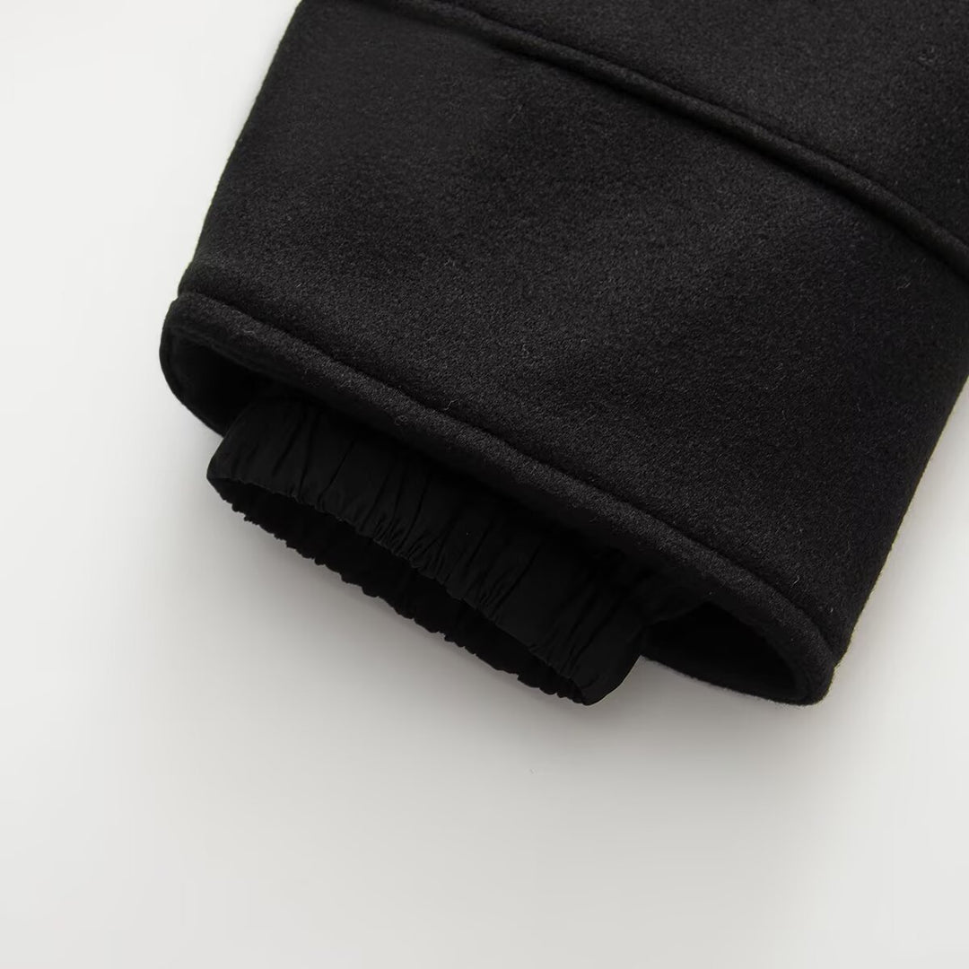 Damen Oversized Mantel mit hohem Stehkragen und durchgehender Knopfleiste Shop Nory