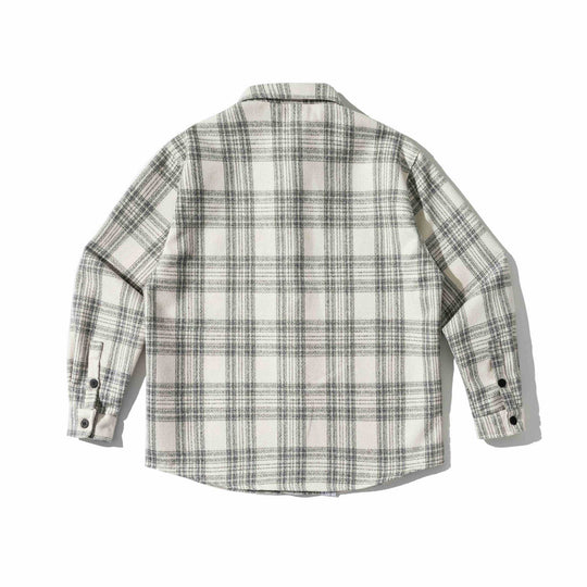 Herren Kariertes Teddy-Fleece Overshirt mit Brusttasche Shop Nory